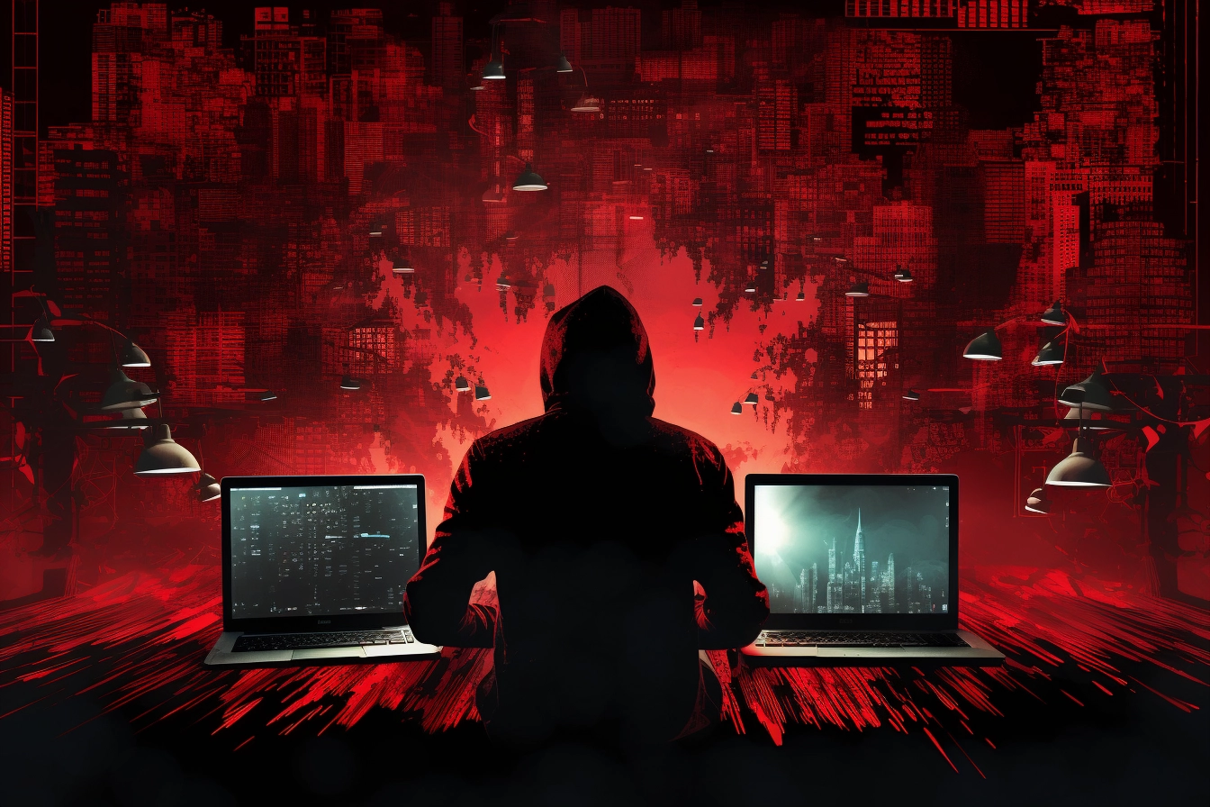 Cyber attack generated image